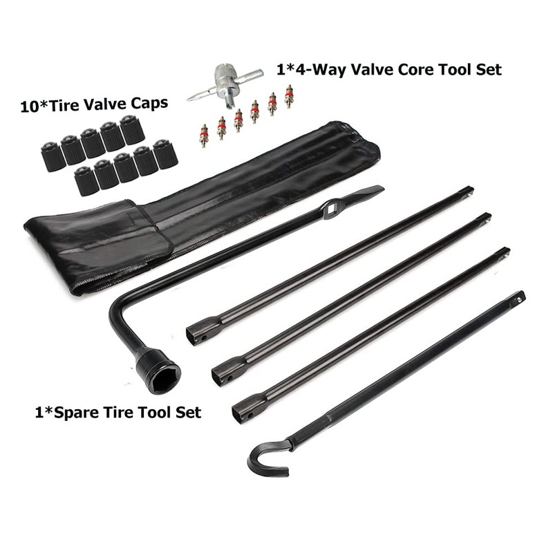 Dr.Roc Spare Tire Tool Kit with Spare Tire Jack Handle