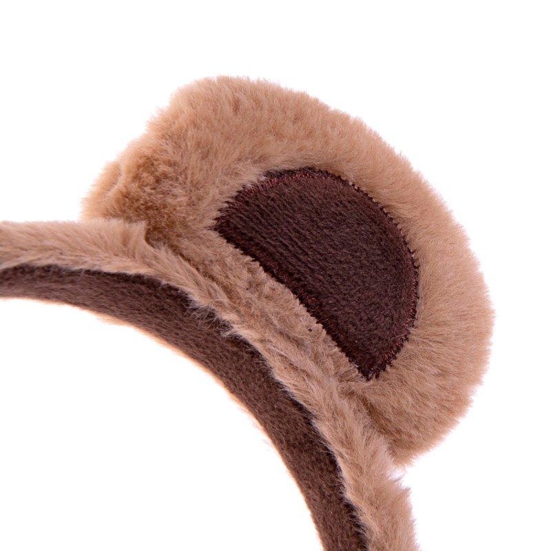Vonokee ﻿Brown Bear Ears Headband Costume, Cute Care Movable Face
