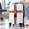 Adjustable Luggage Straps for Suitcases – 3-Digit Combination Lock and