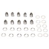 10Pcs XLR Male Socket 4 Pin Metal Panel Mount Male