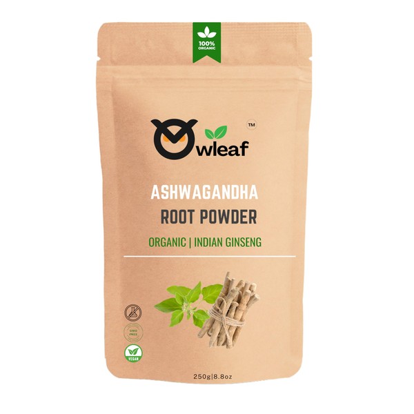 Owleaf’s Organic Ashwagandha Root Face Powder Pure Organic Powders ||