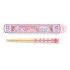 Sanrio 879096 SANRIO Chopsticks & Case Set, Antibacterial, Name Stickers,
