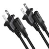 2 Pack 2 Prong AC Power Cord Fit for ONN.
