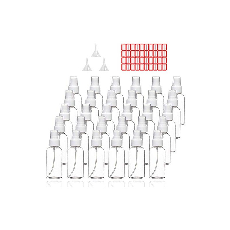 Spray Bottles, 30 Pack 30ml 1oz Clear Empty Fine Mist