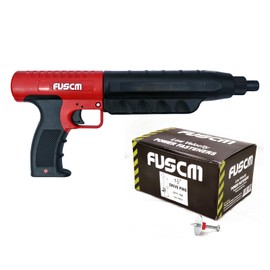 1-1/2" Washered Fastener + .22 Cal Powder Actuated Tool with Silencer