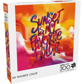 Buffalo Games - My Favorite Color - 300 Large Piece Jigsaw Puzzle for Adults Challenging Puzzle Perfect for Game Nights - 300 Large Piece Finished Puzzle Size is 18.00 x 18.00
