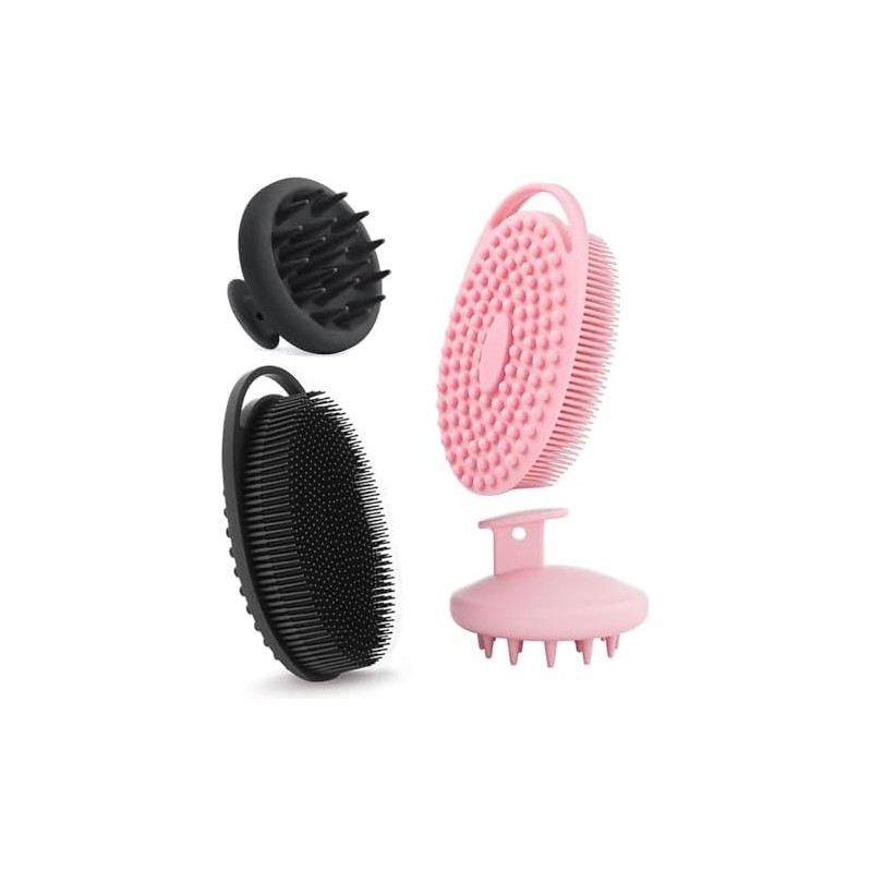 4 pcs Cepillo de Baño de Silicona, Cepillo Corporal de
