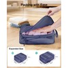 ECOHUB 4pcs Compression Packing Cubes, Recycled 300% Higher Anti-tear Packing