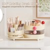 UFORU Makeup Organizer Countertop for Vanity with 360° Rotating Brush
