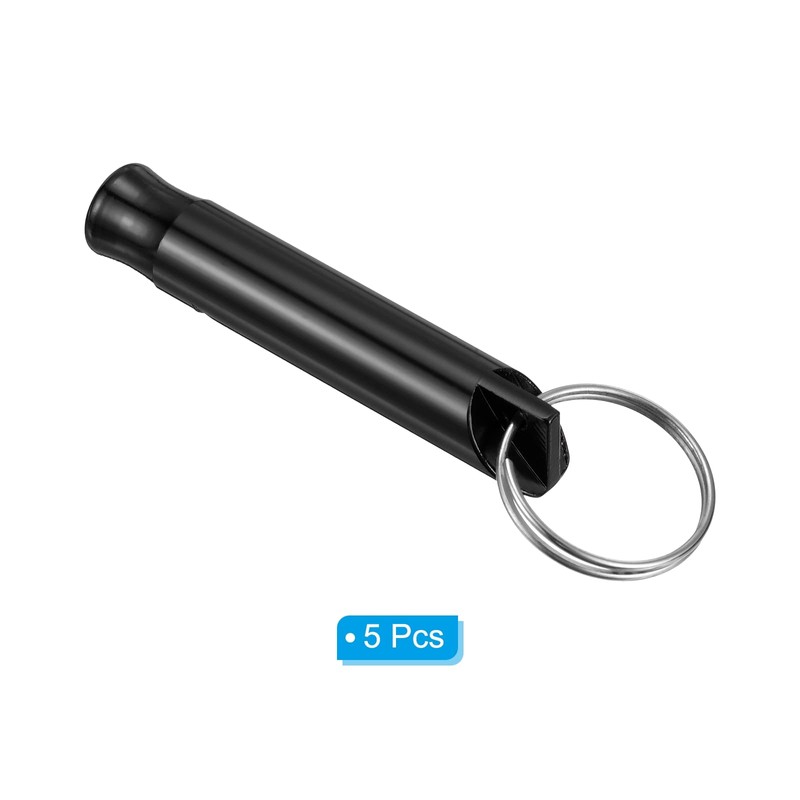 PATIKIL Emergency Whistles 5 Pack Key Chain Super Loud Aluminium