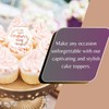 6x Mother's Day Acrylic Cupcake Toppers - Rose Gold Acrylic