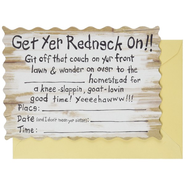 Redneck Invitations (envelopes included) (8/Pkg)