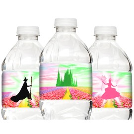 Wicked Wizard Party Waterproof Bottle Labels - 20 Bottle Labels - Wicked Party Decorations - Oz Supplies - Bot