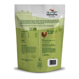 Manna Pro Farmhouse Favorites Mealworms Poultry Treat - Protein Treat for Chicken - Poultry, Turkey, Ducks, Geese, and Guinea Fowl Treat - Contains 50% Protein - 100% Natural Poultry Snack - 2lbs