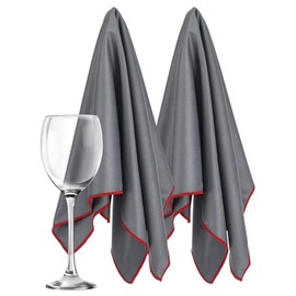 AojSup 4 Pcs Premium Glass Polishing Cloth Streak Free Miracle Cleaning Cloth Lint Free Microfiber Cleaning Rags for Glasses Kitchen Dish Mirrors Easy Clean, 23.6 x 20 in