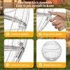 SORENCUT 17.7 Inch Metal Chicken Ball Cage, Large Rolling Chicken