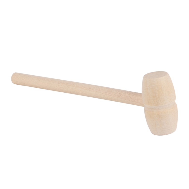 100pcs Mini Wooden Hammers for Chocolate Portable Breakable Heart Hammer
