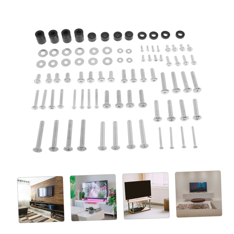 Operitacx 88pcs Tv Wall Mounting Hardware Kit Tv Mount Screws
