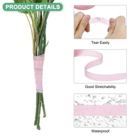 M METERXITY 8-Rolls Floral Tapes 1/2 Inch 30 Yards Floral Craft Tape Floral Tape for Fresh Flowers/Bouquet Stem Wrapping/Wedding Bouquet/Corsages [Pink]