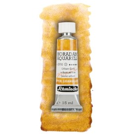 Schmincke Horadam Aquarell, Super Granulation, Urban Yellow, 15 ml, Very Strong Granulating Shades, Finest, Super Granulating Watercolour Paints
