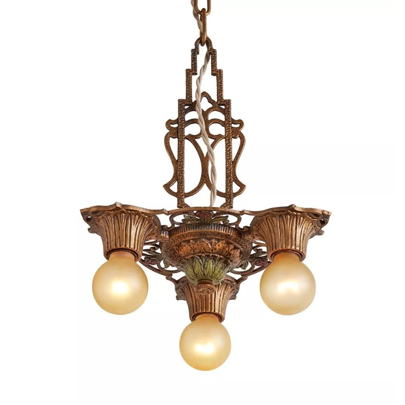 5 Pcs DIMMABLE LED 2.5" Diameter GOLD Painted Bulbs for