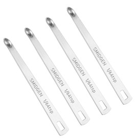 2 PCS 1/64 Teaspoon(1/64 Tsp | 0.083 mL | 0.083 cc) Single Measuring Spoon, Small Measuring Spoon Only, Individual Tiny Measuring Spoons, Stainless Steel Mini Measuring Spoons for Cooking