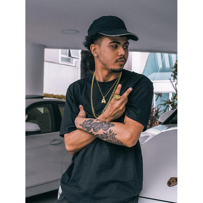 Initial Bubble Letter K Necklace for Women Gold Cubic Zirconia