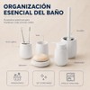 Set de Accesorios para Baño 5 Piezas Texturizado Vertical, Juego