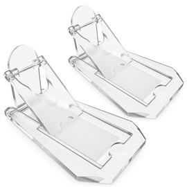 2 Pack Sliding Door Lock for Child Safety,Kids Protection Lock for Closet Cabinet Door Window, Prevent Pets from Opening Doors,Transparent Colour.