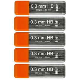 Bild Premium 1250 Leads of 0.3 mm HB Mechanical Pencil Lead Refills (HB Mega, 0.3 mm)