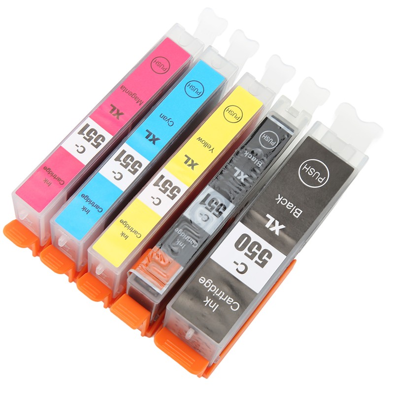 Printer Ink Cartridge Set No Fading Accurate Ink Cartridge Replacement
