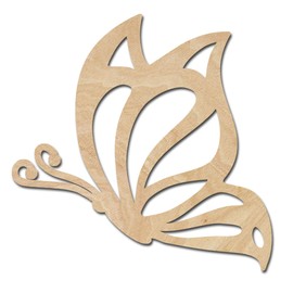 Butterfly Wooden Cutouts for crafts, Laser Cut Wood Shapes 5mm thick Baltic Birch Wood, Multiple Sizes Available