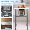 VEVOR Stainless Steel Prep Table, 24 x 24 x 33.5