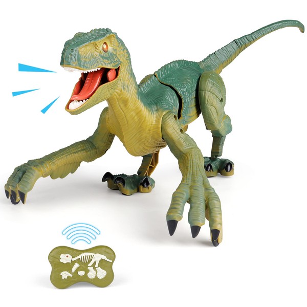 NEXBOX Ferngesteuerter Dinosaurier Spielzeug für Kinder - RC Elektrischer Dino