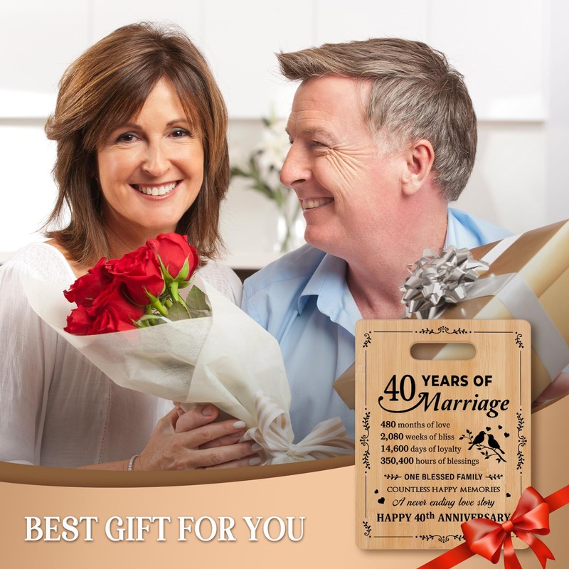 Gleevara Ruby Wedding Gifts, 40th Anniversary Wedding Gifts, Romantic Bamboo