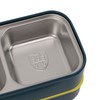 Double Layer Bento Box 316 Stainless Steel Compartment Portable Lunch