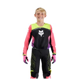 Fox Racing Youth 180 Motocross Dirt Bike Jersey, Pink Elevated, Large