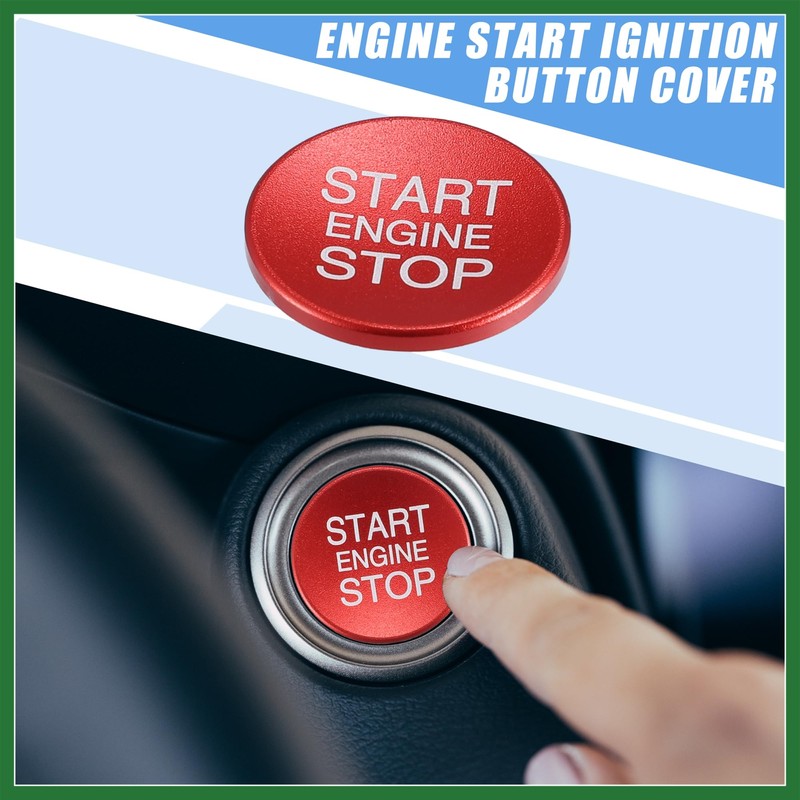Motoforti Car Auto Engine Start Stop Ignition Button Overlay Cover