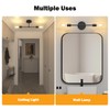 FadimiKoo 2-Light Black Bathroom Light Fixtures, Modern Wall Sconces Lighting