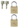Burg-Wächter Duo 222 20 SB Padlock Set, Brass, Bügelstärke: 3,5
