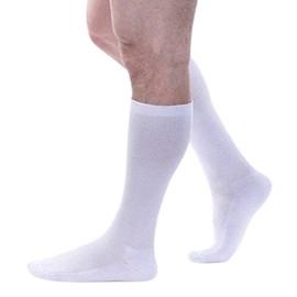 Allegro Unisex 10-15 mmHg Cushioned 196 Sock - Cushioned, Calf-High, Walking Support Sock, Cooling, Compression Athletic Sock