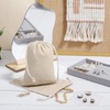 Bolsas de algodón de 6 unidades, bolsas de muselina de
