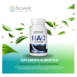 Suplemento Nac N-acetilcisteína Nowek Natural 60cáp 600 Mg