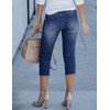 luvamia Jean Capri Pants for Women High Waisted Ripped Skinny