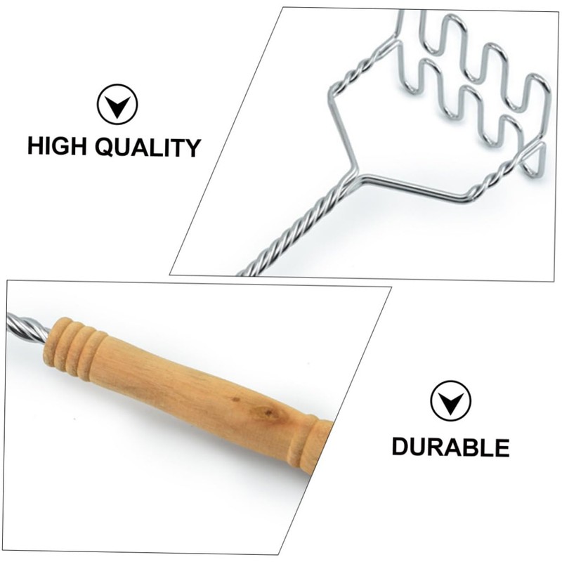 CIYODO Kitchen Essential Stainless Steel Potato Presser Manual Potato Masher