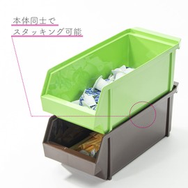 Ishikawa Resin Industry Organizer, Brown, Cutlery Case, Cutlery Box, Commercial Use, Dish Storage Case, Chopsticks, Storage Case for Tools, Stationery, Goods, Condiments, Etc., 11.8 x 4.7 x 3.9 inches (30 x 12 x 10 cm)