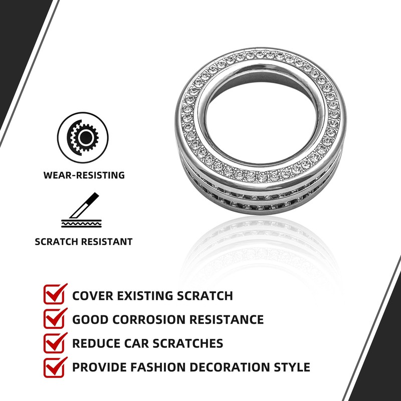 ZSJO Bling Car Accessory for Ford Explorer,Crystal Car Side Light