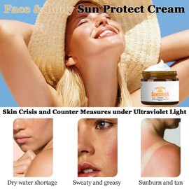 Beef Tallow Sunscreen Spf 50 - Organic Sun Cream 100% Grass-Fed Tallow - Instant Sun Protection Cream For Face & Body - Lightweight Moisturizing Sun Screen For Women, Men Ourdoor Daily Defence