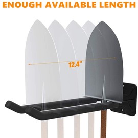 TORACK Garage Hooks Heavy Duty Tool Organizer, Wall Mount Hanger Rack Garage Storage Utility Hooks for Car Tires, Ladders, Chairs, Strollers, Power Tools, Garden Tools (2 Pack, 12.4" Hooks)