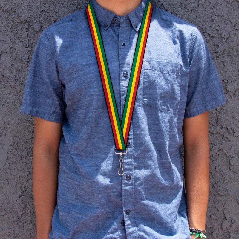 Buckle-Down Lanyard - Rasta